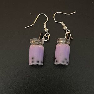 Boba Milk Tea Earrings